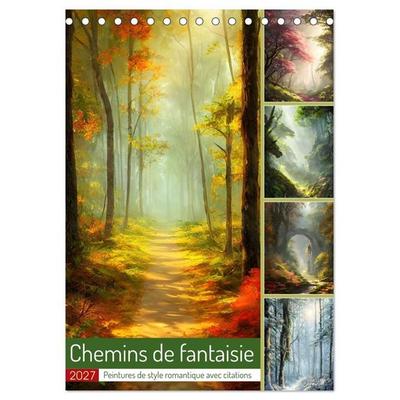 Chemins de fantaisie (Calendrier de bureau 2027 DIN A5 horizontal), CALVENDO calendrier mensuel
