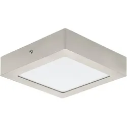 EGLO, Deckenleuchte, 68738 FUEVA PRO CCT LED Deckenleuchte 12,5W 170x170mm Nickel-Matt Weiss Steuerbare Lichtfarbe