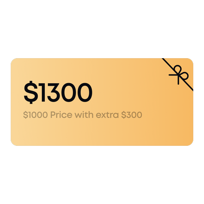 $1300 GIFTCARD 1300