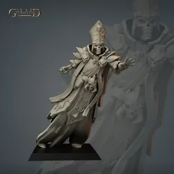 Bishop Skeleton Lich 02 von Galaad Miniatures aus Skeletons Squad Prebuild and Modular