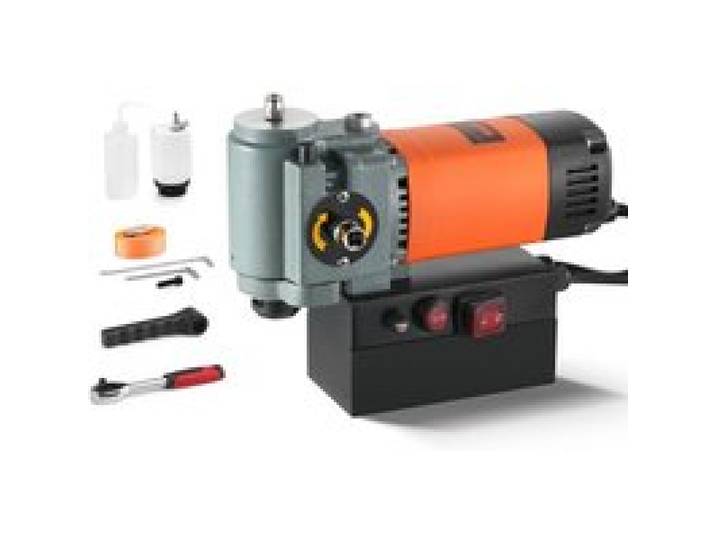 VEVOR Perceuse Magnétique à Profil Bas 1300 W, Perceuse à Colonne Magnétique Diamètre de Perçage Max. 35 mm, avec Dispositif de Refroidissement et Protection contre les Surcharges, pour Construction