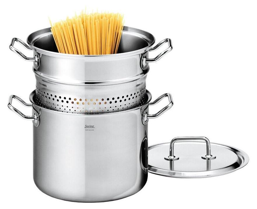 Pasta-Set Edelstahl 18/10, 22 cm, 6,5 l, Induktion
