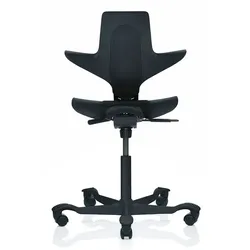Bürodrehstuhl HÅG Capisco Puls HÅG Sitz schwarz, Designer Peter Opsvik, 55x87-115x47-54 cm