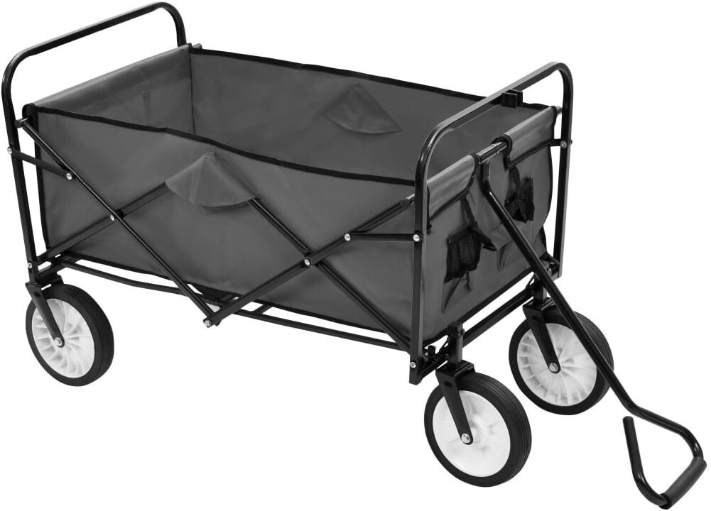 Dakota Fields Chadwyck 92cm H x 52cm W x 118cm D 75kg Hand Truck Trolley Black 118cm H X 52cm W X 92cm D