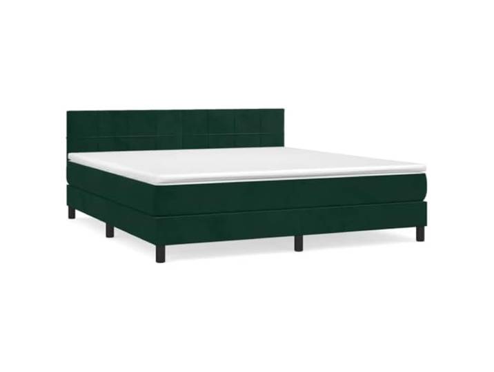 PUGYNBK Bett 160 x 200 cm mit Taschenfederkernmatratze Verstellbares Kopfteil aus Samt, mittlere Festigkeit, atmungsaktiver Schutz, inklusive Anleitung (evtl. nicht in deutscher