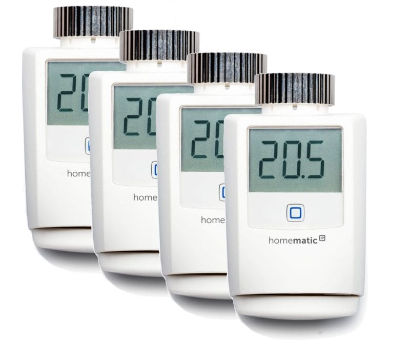 Homematic IP Heizkörperthermostat HMIP-eTRV/2, 4er Pack