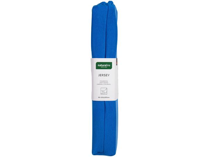 Naturaline Textil Bio Fixl. Jersey 90x200 royalblau