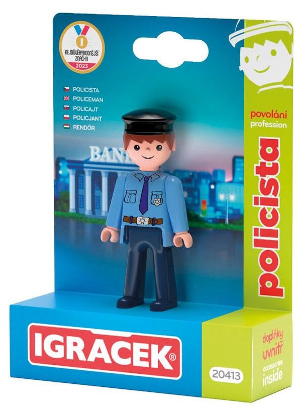 Efko Igráček Politiefiguur met accessoires