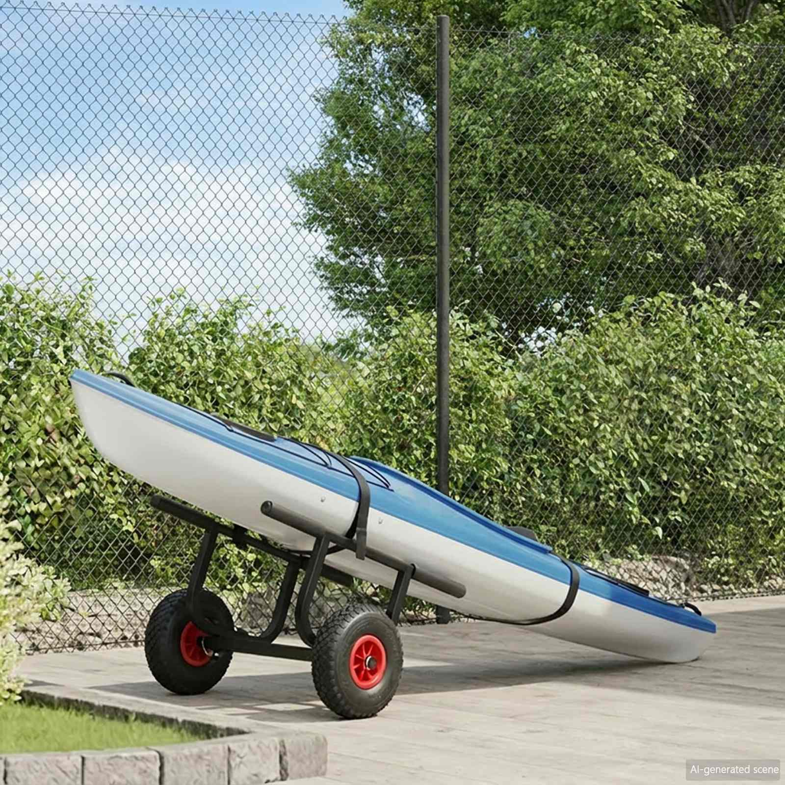 vidaXL Chariot pour kayak 90 kg aluminium