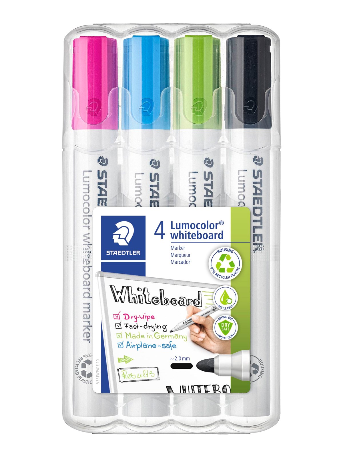 Staedtler Whiteboardmarker Lumocolor 4St Box