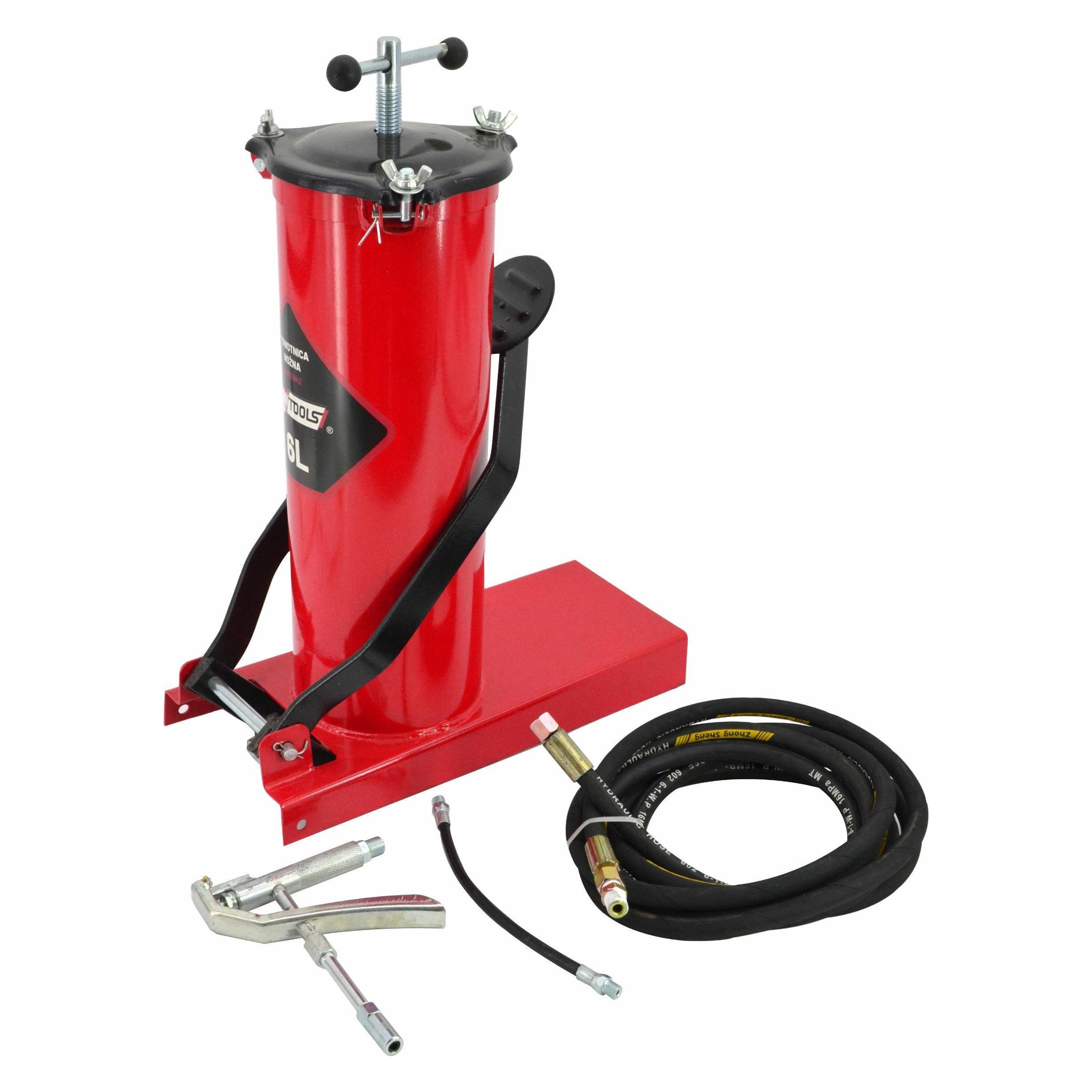 AW Tools Aw Foot Tracker Auf Einem 6l-Behälter (Fettpresse) (AW15942)