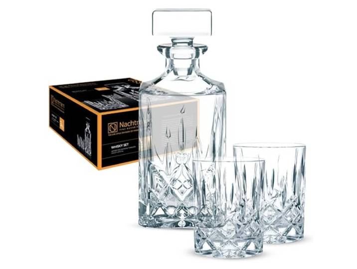 Spiegelau & Nachtmann Set en Cristal 1 décanteur + 2 Verres à Whisky Transparent