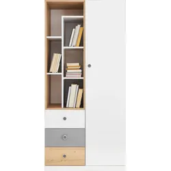 BÜCHERREGAL BRERA 80x40x170 cm, Regal Weiß