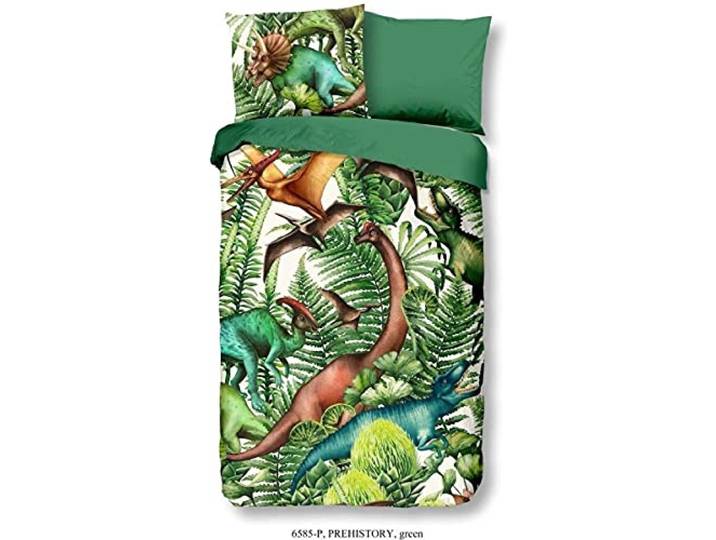 Kinderdekbedovertrek Good Morning Katoen Nr.6585 – Groen Maat: 140 x 220 cm