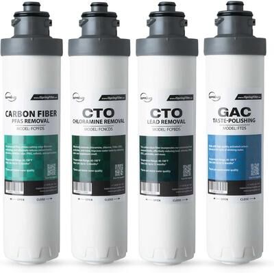 iSpring F4DS-MAX Full Filter Replacement Set for DS4B-MAX & DS4S-MAX Bottleless Water Dispensers, Up to 12 Months