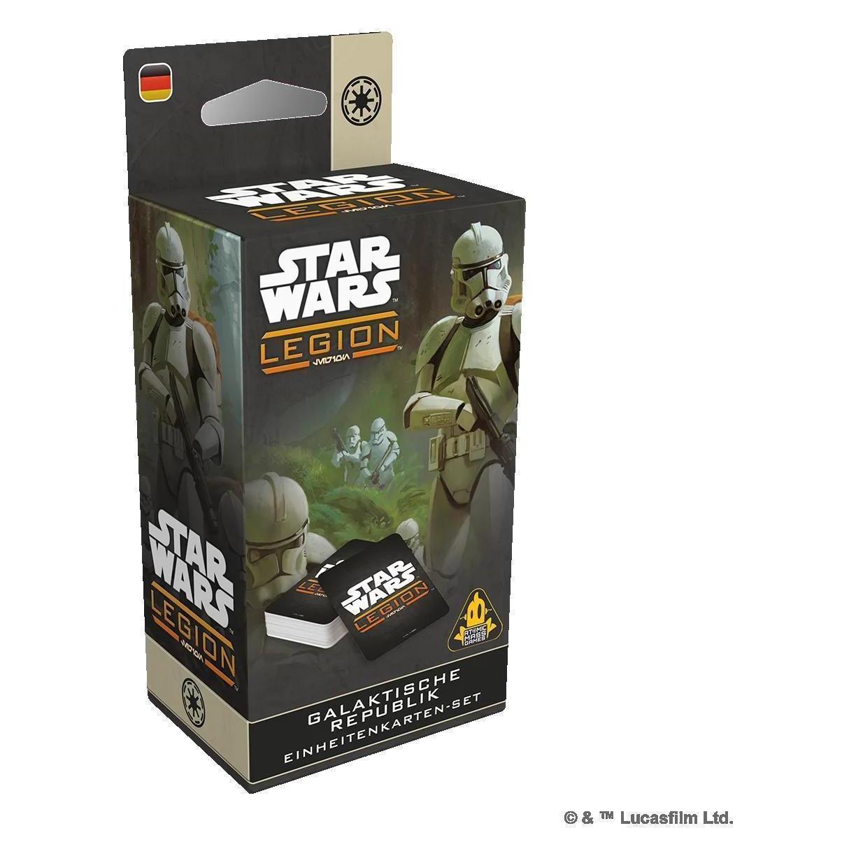 Atomic Mass Games Star Wars: Legion - Galaktische Republik Einheitenkarten-Set (Deutsch, 2 Spieler) (AMGD1221)