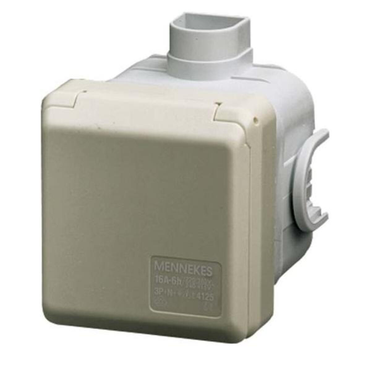 Mennekes UP-Dose Cepex 4122 16A3P 6H230V stopcontact, IP44, parelwit