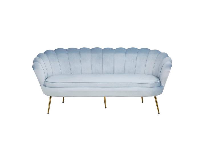 Livetastic 3-Sitzer-Sofa, Hellgrau, Metall, 180x78x76 cm, Wohnzimmer, Sofas & Couches, Sofassofas