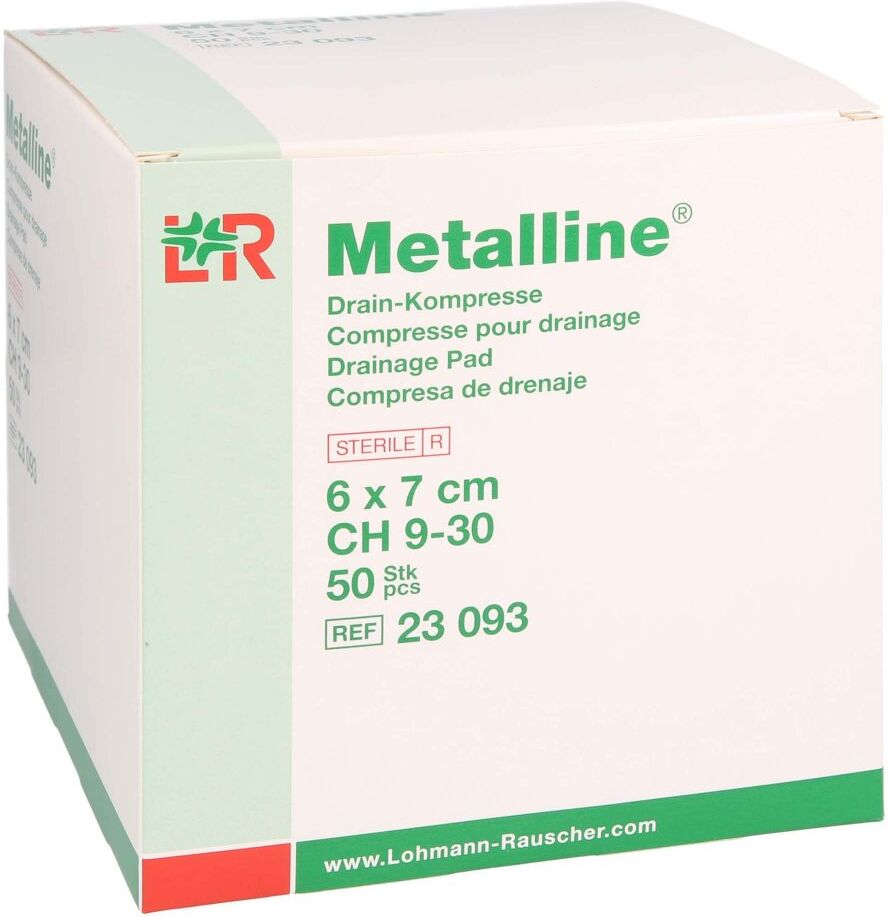 Metalline Drain Kompressen 6x7 cm 50stk