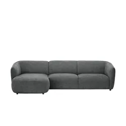 SOHO Ecksofa  Loures ¦ grau ¦ Maße (cm): B: 280 H: 73 T: 152.0