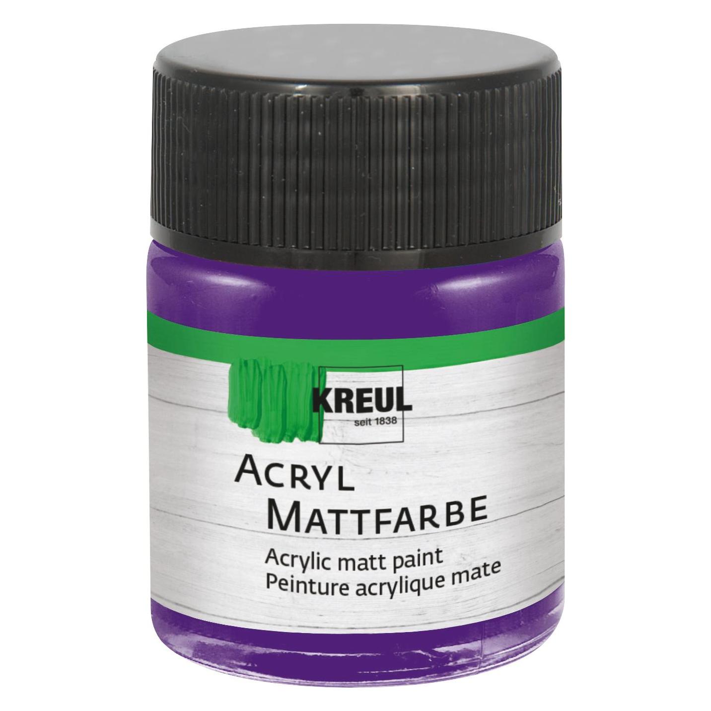Kreul Acryl Mattfarbe Violett 50ml (50 ml) (75534)