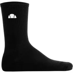 ELLESSE ellesse Unisex Socken, 3er Pack - ALACRE, Crew Socken, Logo, einfarbig, Größe 37-42,5 in Schwarz Schwarz