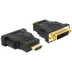Delock 65467 DVI / HDMI Adapter [1x HDMI-Stecker - 1x DVI-Buchse 24+5pol.] Schwarz 0 mm