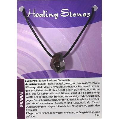 Granat Healing Stones Maxicard