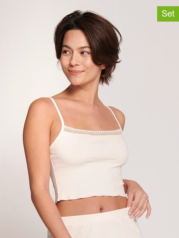 Sloggi 2er-Set: Hemdchen in Creme - XS
