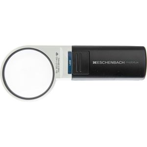 Eschenbach Lupe mobilux LED, mit Licht, 5x Vergrößerung, Leselupe, Ø 58mm