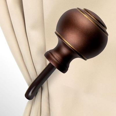 Rod Desyne Farrar Curtain Holdback Pair, Pair, Cocoa