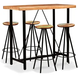 vidaXL 5-tlg. Bar-Set Massivholz Akazie und Altholz