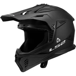 LS2 Fast II MX708 Solid Crosshelm matt-schwarz - XL (61/62)