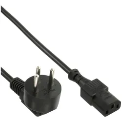 InLine Netzkabel, Netzstecker Israel auf Kaltgerätestecker C13, 1,8m