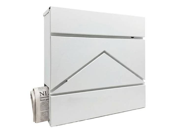 Relaxdays Metall Briefkasten mit Zeitungsfach