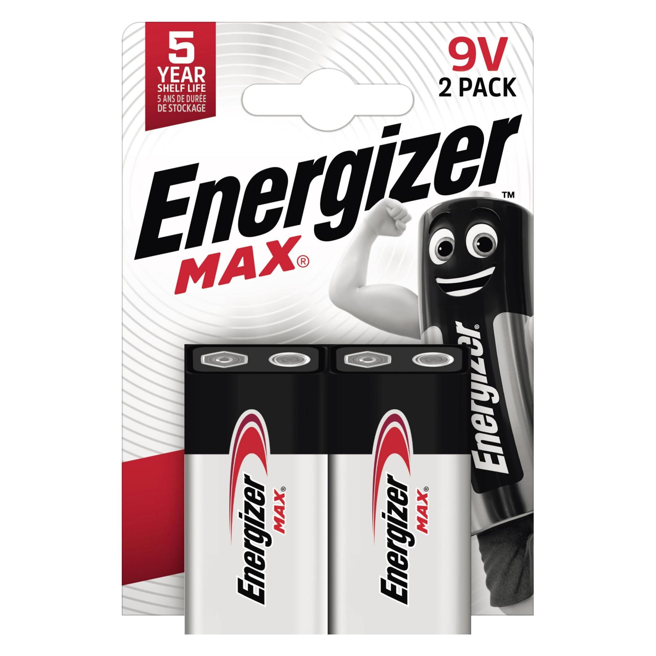Energizer Max (2 Stk., 9V Block, 625 mAh) (E301530500)