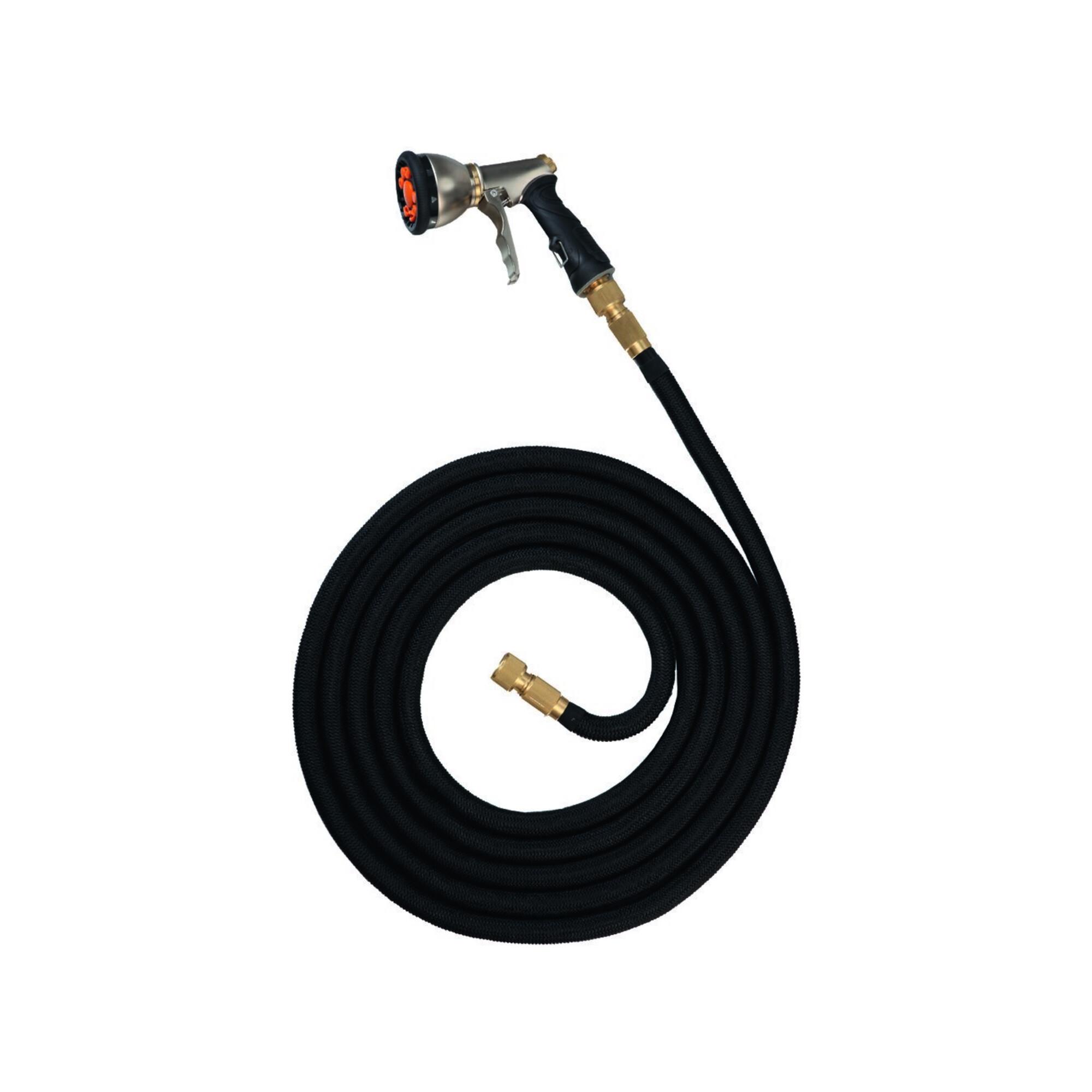 floraworld Gartenschlauch verl. bis 30m Comfort Inkl. Armaturen-Set Messing (020169)