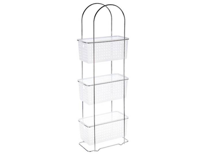 5five Simply Smart Badregal Regal für Utensilien - 3 Ebenen 14,5/28/84 cm, Weiß, Kunststoff, 28x84x14.5 cm, Badezimmer, Badezimmerregale, Badregale