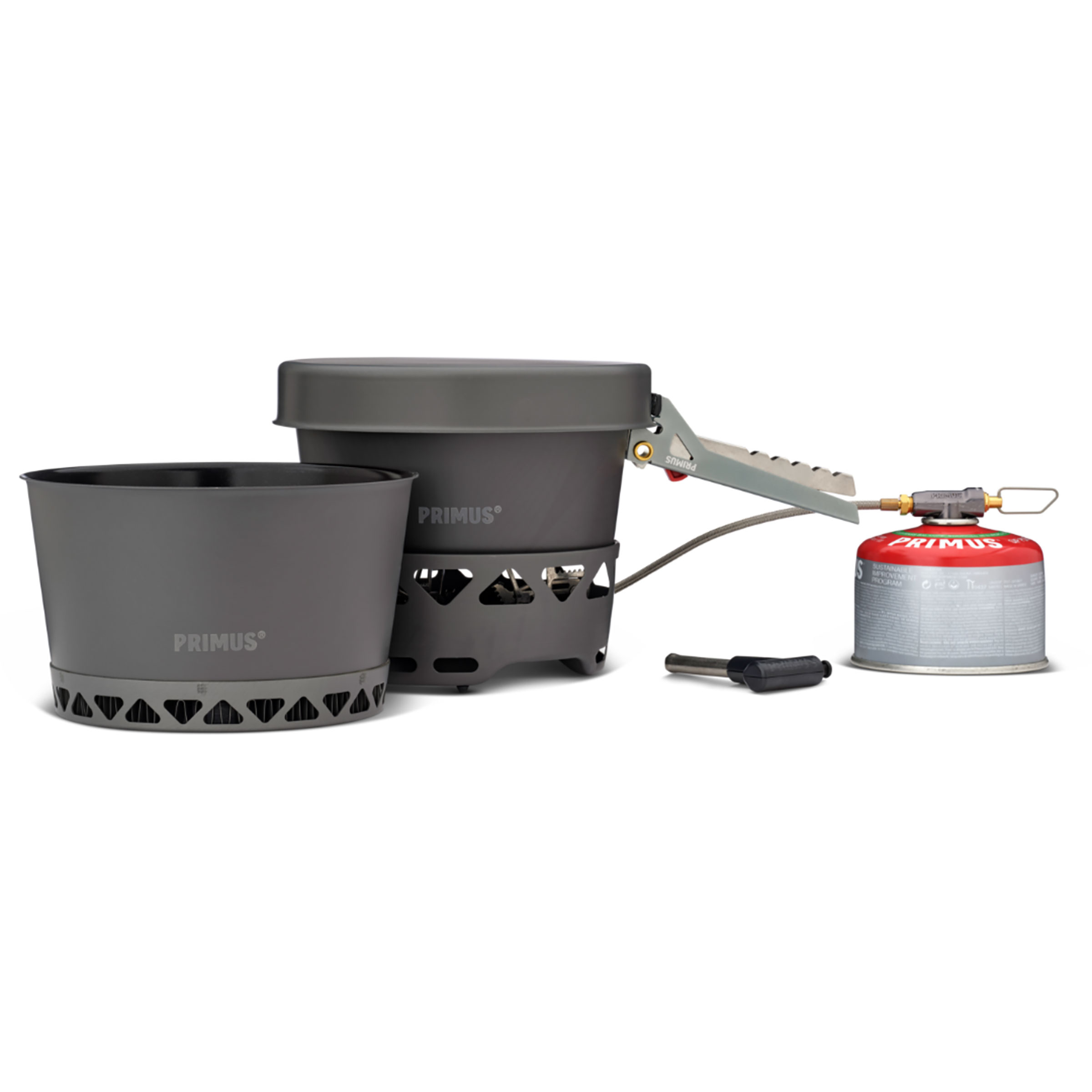 Primus Primetech 2x2.3L + Pfanne Kocher Set Campingkocher schwarz Trekking