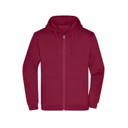 Men's Promo Zip Hoody - L - wine