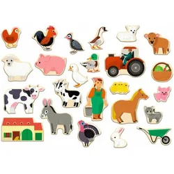 Djeco, Magnet, Magnete Farmix (24x)