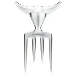 Michael Haberstroh Collection Bull Fork Fleischgabel massiv 390g Metall verchromt spülmaschinengeeignet