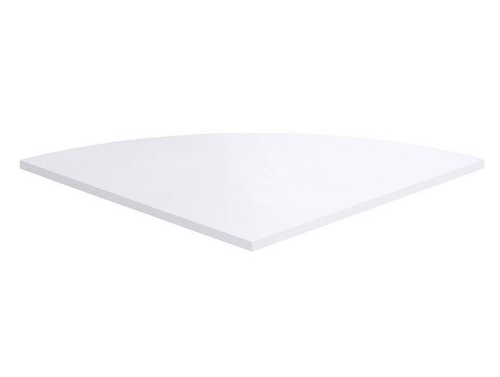 PREISBRECHER Schreibtischplatte CALVIA 3, in Brillantweiß - 80x2,2x80cm (BxHxT)
