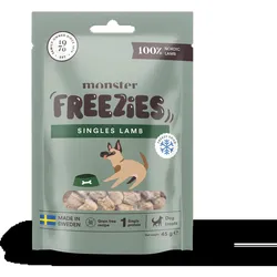 Monster Hundeleckerli Freezies Lamm 45 g Gefriergetrocknetes Lamm für Hunde