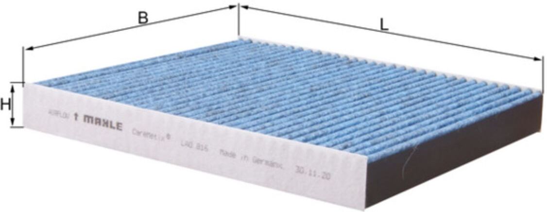 Filtre d'habitacle (filtre à pollen) KNECHT LAO816