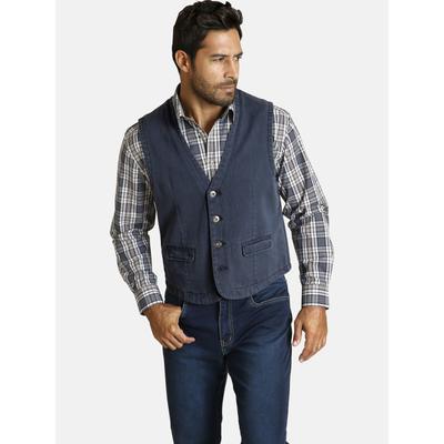 Funktionsweste JAN VANDERSTORM "Weste TORELL", Herren, Gr. 68, blau, Obermaterial: 100% Baumwolle CO., Westen Funktionsweste