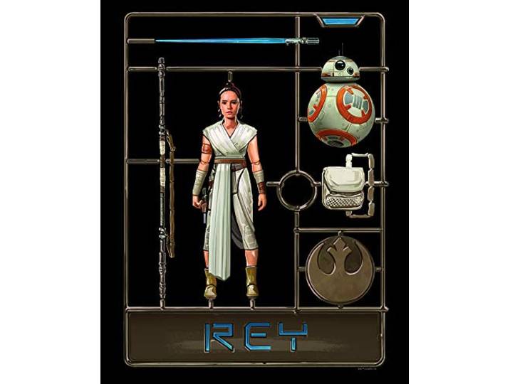 Komar Wandbild Star Wars Toy Rey Kinderzimmer, Jugendzimmer, Dekoration, Kunstdruck ohne Rahmen WB182-40x50 Größe: 40 x 50 cm (Breite x Höhe)