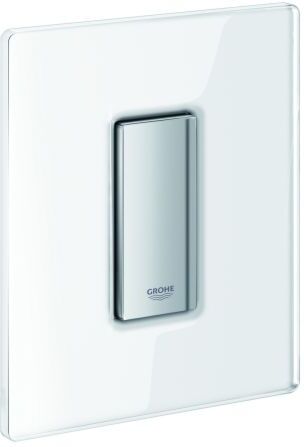 Grohe Skate Cosmopolitan Betätigung 38846LS0 für Urinal, mit Glasoberfläche moon white