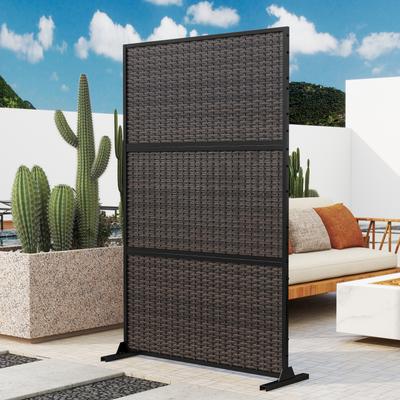 DREAMSIDEA Outdoor Free Standing Metal Privacy Screen