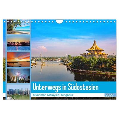 Unterwegs in Südostasien (Wandkalender 2027 DIN A4 quer), CALVENDO Monatskalender